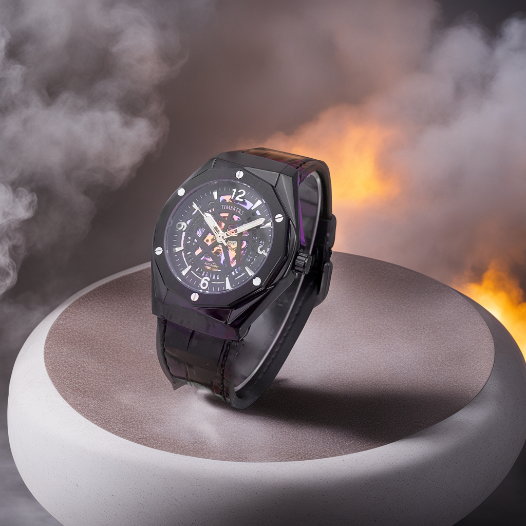 Đồng hồ nam ,Đồng hồ Timekers nam Automatic, Kiểu dáng lộ cơ thời trang, cá tính - Bảo hành 1 năm chống nước, chống xước