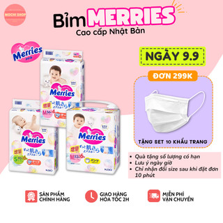 Bỉm dán/quần Merries Cộng miếng nội địa Nhật Bản - Hàng chính hãng