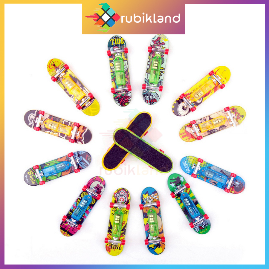 Ván Trượt Ngón Tay Mini Có Đèn Finger Skateboard Đồ Chơi Trẻ Em Giải Trí Xả Stress - Little Kobo