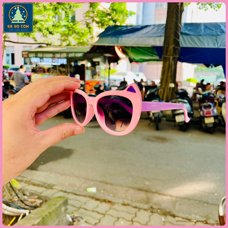 Kính râm trẻ em GEORGE size 4-7 tuổi gọng màu hồng, chống UV đeo cực đẹp, đầy đủ tem tag chuẩn Auth