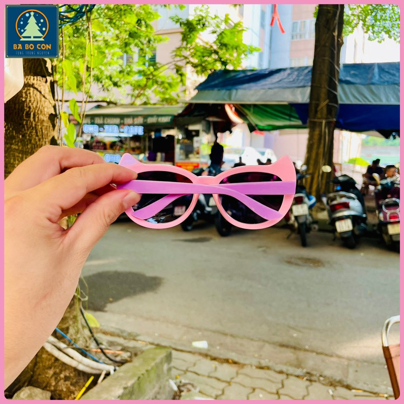 Kính râm trẻ em GEORGE size 4-7 tuổi gọng màu hồng, chống UV đeo cực đẹp, đầy đủ tem tag chuẩn Auth