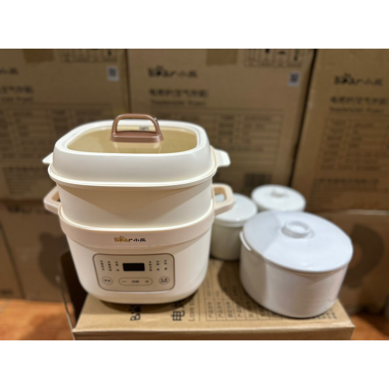 Nồi nấu cháo chậm Bear 1,6L hầm đa năng chính hãng