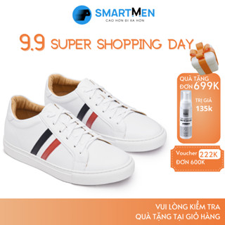 Giày thể thao tăng chiều cao SmartMen GD677 Trắng