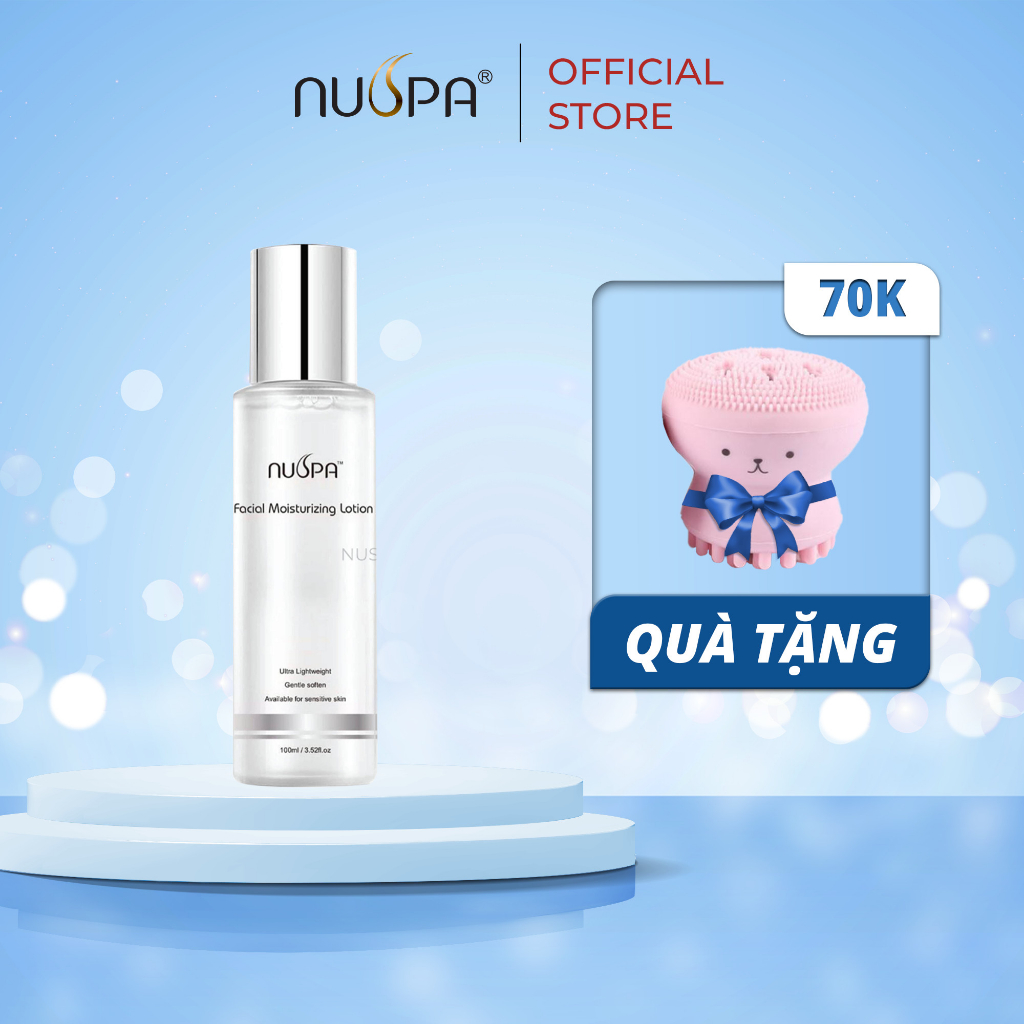 Sữa dưỡng ẩm  da mặt  giàu collagen, Vitamin B5,cấp ẩm, làm sáng da Facial Moisturizing Lotion NUSPA 120ml |NuspaVietNam