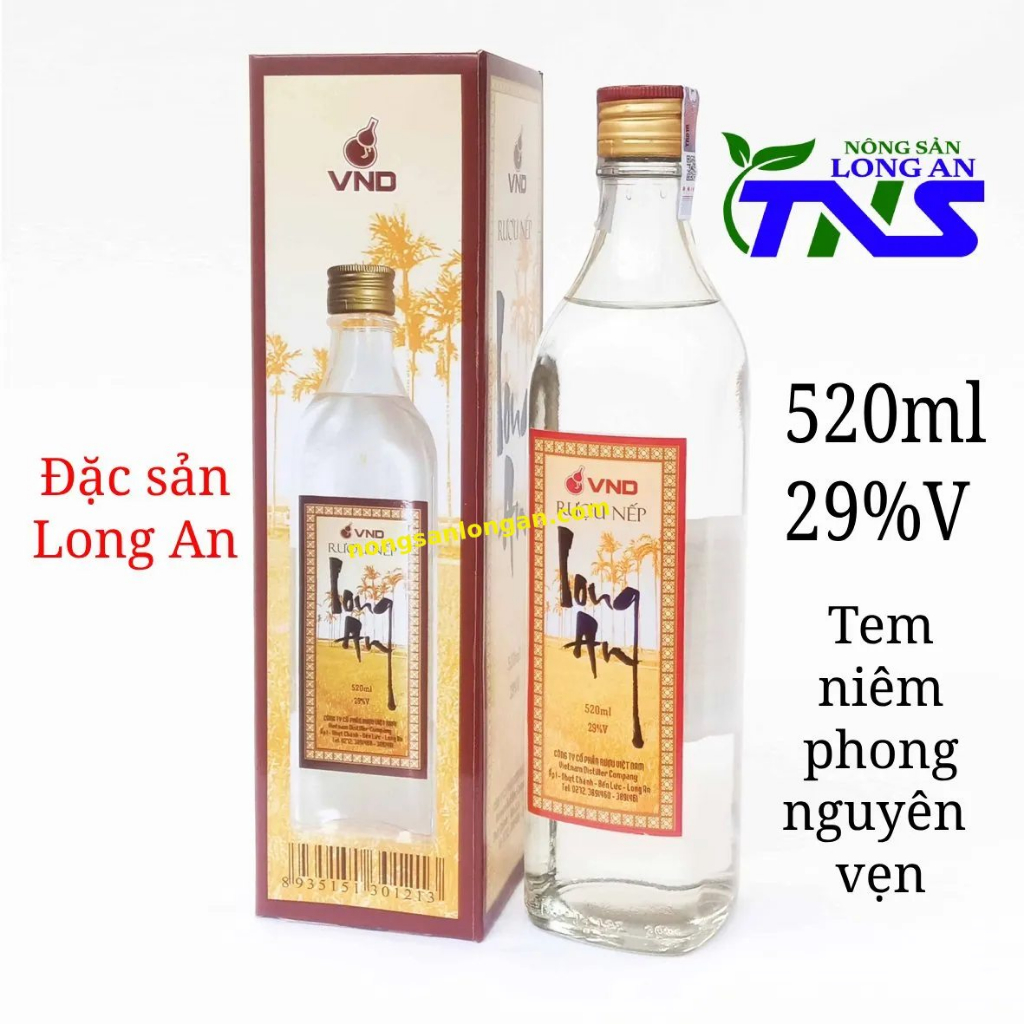 Quà tặng xịn Rượu Nếp Long An 29% 520ml