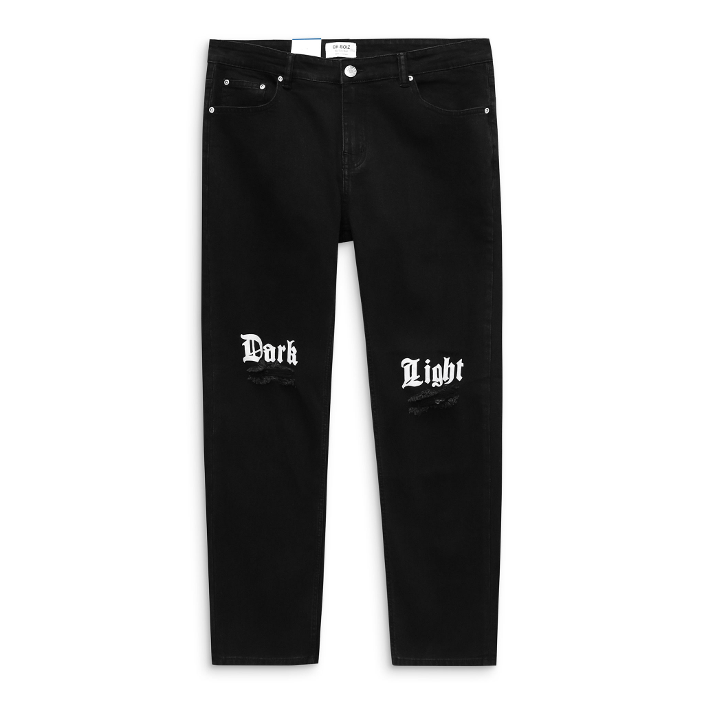 BIGSIZE - Quần jean dài BB - Boiz form bigsize 80kg - 130kg - Mã dark night