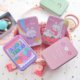 Hộp đựng phụ kiện trang sức nữ nam kim loại sắt cute dễ thương để tiền giấy tờ mỹ phẩm
