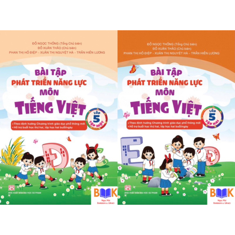 Sách -(Combo)Bài Tập Phát Triển Năng Lực Môn Tiếng Việt 5(KN)