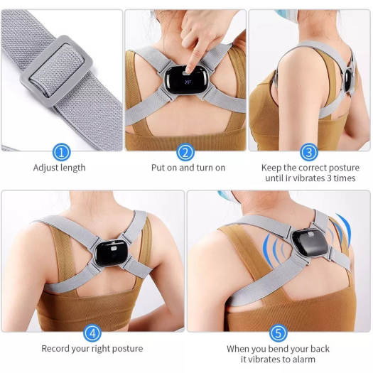 Đai Chống Gù Lưng Trẻ Em Người Lớn Thông Minh Cảm Ứng Báo Rung Khi Lưng Gù Sai Tư Thế - Hãng ACK
