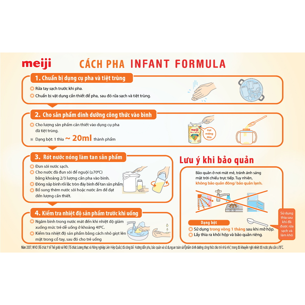 Sữa dạng bột Meiji Infant Formula – Nhập khẩu chính hãng (800g)