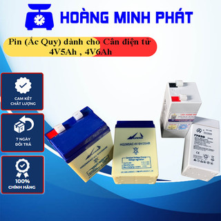 Pin cân điện tử 4v5ah, 4v6ah, Bình Ắc quy khô, Pin Zin theo máy chính hãng mới nhất