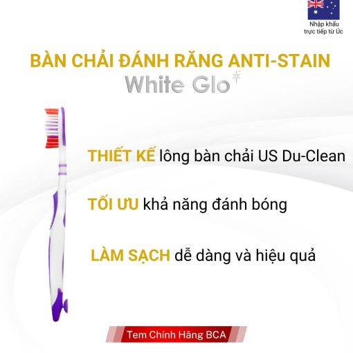 Kem Đánh Trắng Răng 2 in 1 White Glo 150g Chính Hãng