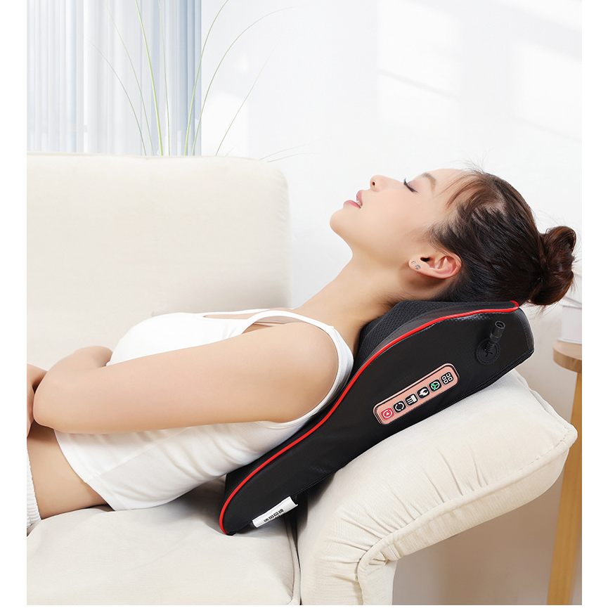 Gối Massage Cổ Vai Gáy Hồng Ngoại Đa Năng ACK 20 Bi Cao Cấp, Bảo Hành Chính Hãng 12 Tháng