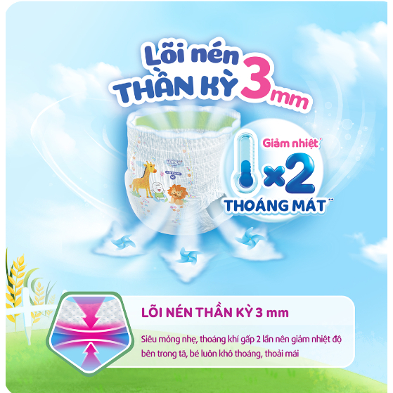 Tã/bỉm quần Bobby M76+8/L68+6/XL62+8/XXL56+8/XXXL