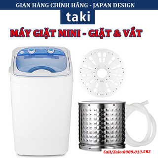 {Chính Hãng} Máy Giặt Quần Áo Mini Dung Tích 7L, Giặt Vắt Tiện Lợi - Công Nghệ Kháng Khuẩn UV - Bảo Hành 5 Năm