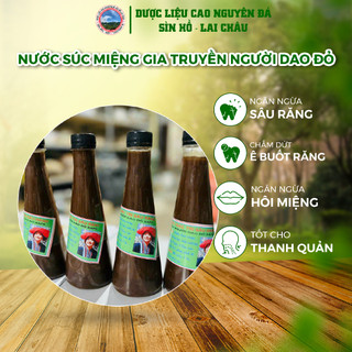 Nước súc miệng gia truyền dân tộc Dao đỏ, hỗ trợ các bệnh răng miệng, sâu răng (350 ml)