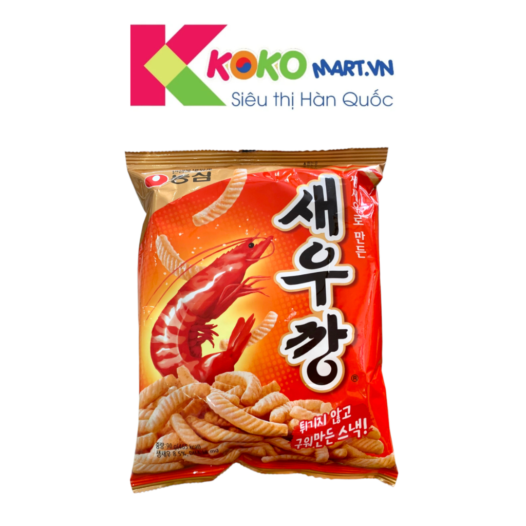 Bánh Snack Tôm Nongshim Không Cay Hàn Quốc 90g