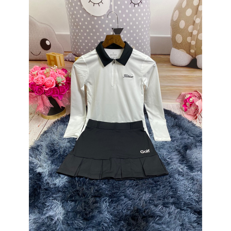 Sét áo dài tay và chân váy siêu xinh, chất đẹp xịn mà giá quá yêu