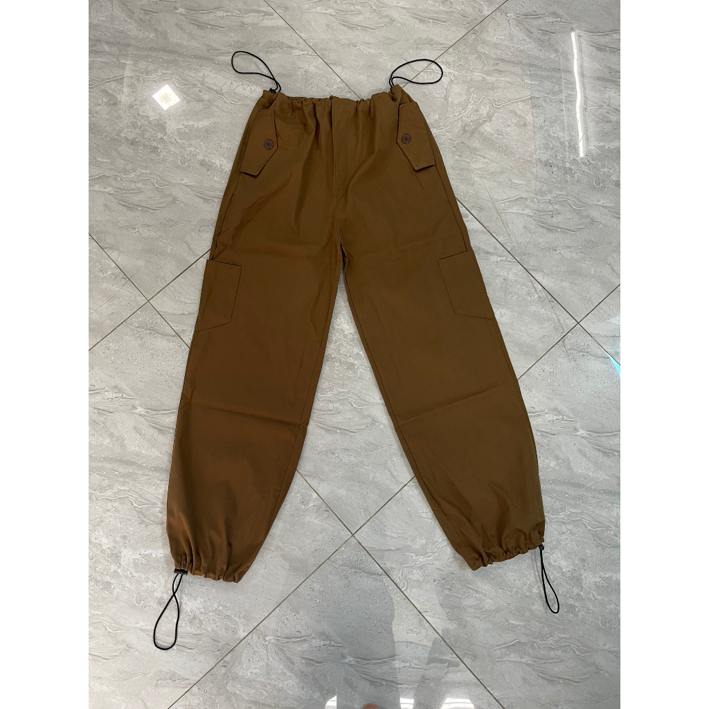 Quần KaKi Nữ Loại Đẹp Túi Hôp Rút Eo Ống Rộng, Quần Jogger Bo Rút Gấu MA209