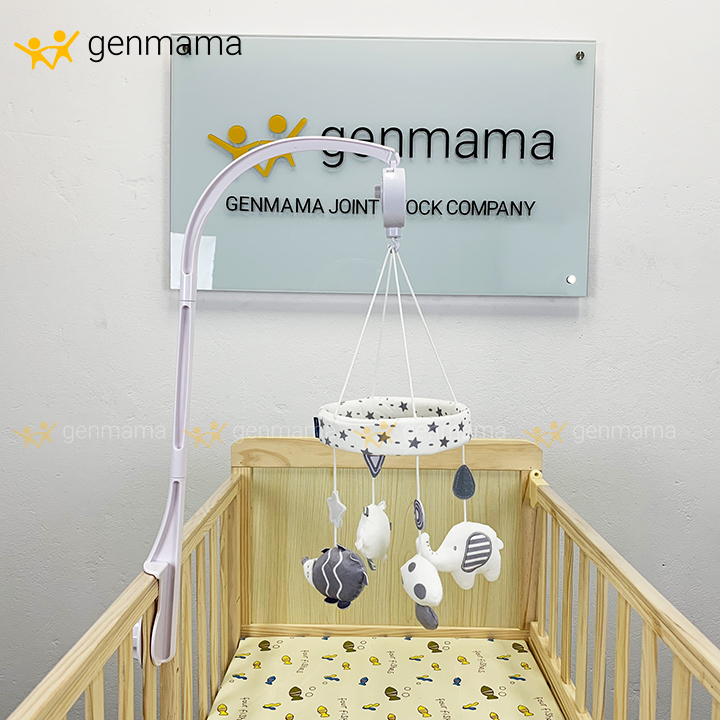 Treo nôi chất liệu cotton thân thiện với bé GM-TN01 có phát nhạc kích thích khả năng nghe nhìn của bé