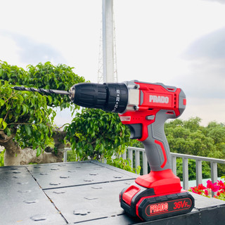Máy Khoan 2 Pin Prado 36V Ba Chế Độ Có Búa - Vali Máy Khoan Tường Không Dây Hàng Chuẩn 2 Cấp Độ bảo hành 12 tháng