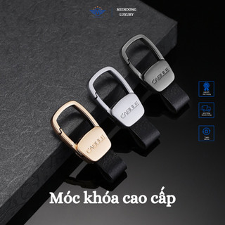 Móc khoá ô tô xe máy cao cấp MIENDONG móc khoá treo đai nịt da thật