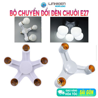 Đầu Chia Đui Xoáy 1 To 3 / 1 To 5 Bộ Đầu Chuyển Đổi Bóng Đèn LED Chuôi Tròn E27
