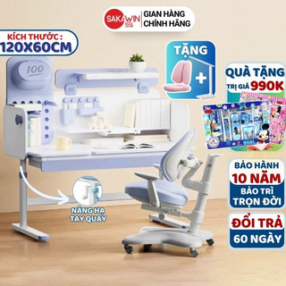  Bộ bàn ghế học sinh thông minh AI SMART. Bộ bàn ghế chống gù cao cấp cho bé. Kích thước lớn 1M2. Gỗ tự nhiên