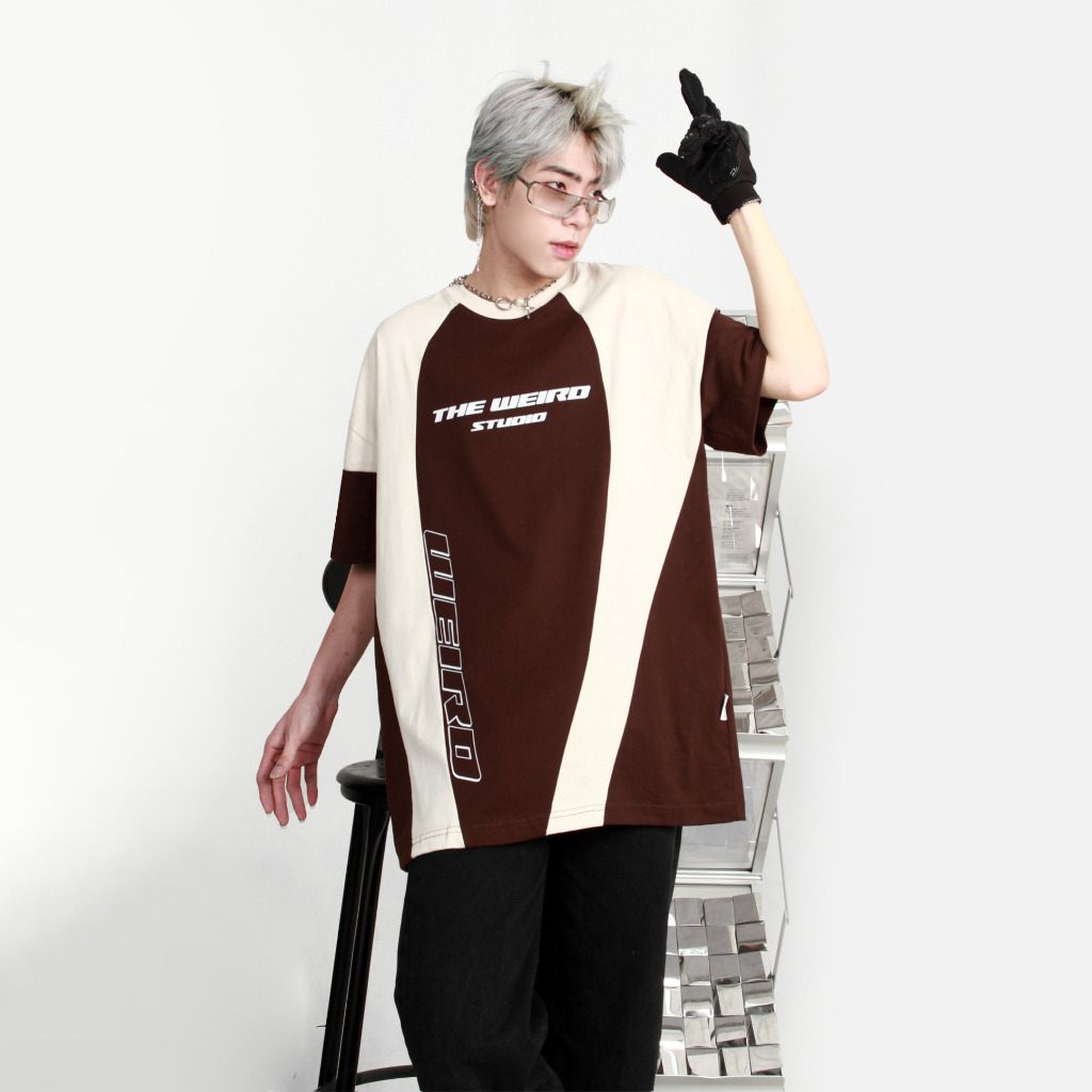 LOCAL BRAND Áo thun The Weird Phong Cách Unisex Form Rộng ATK766