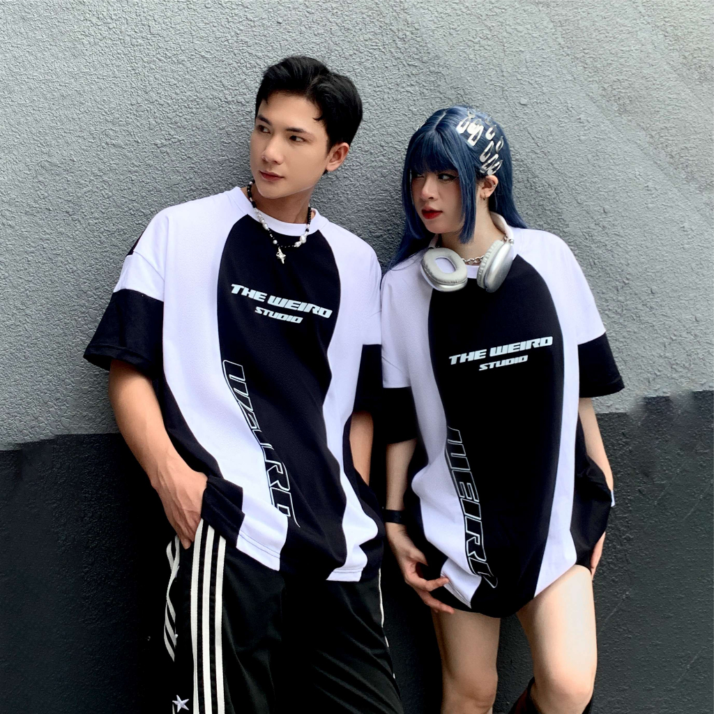LOCAL BRAND Áo thun The Weird Phong Cách Unisex Form Rộng ATK766