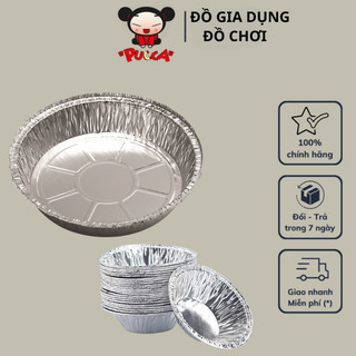 Set 10 Khay Giấy Bạc Lót Nồi Chiên Không Dầu, Lò Nướng, khay giấy bạc làm bánh