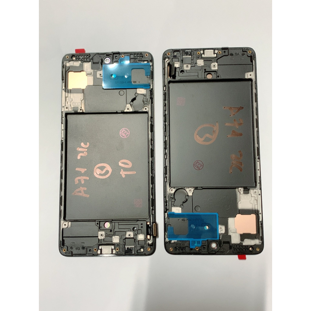 Màn Hình Samsung Galaxy A71 2019 / SM - A715 - Màn Hình Nguyên Bộ OLED 2 IC Liền Khung Xương, Phôi To Như Zin, Màu Đen