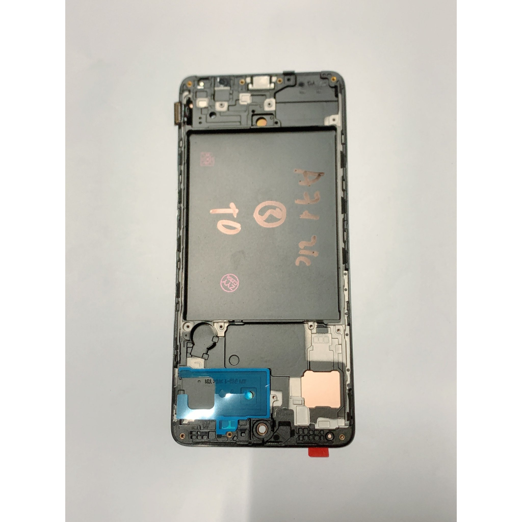 Màn Hình Samsung Galaxy A71 2019 / SM - A715 - Màn Hình Nguyên Bộ OLED 2 IC Liền Khung Xương, Phôi To Như Zin, Màu Đen