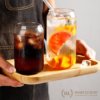  CỐC LON THUỶ TINH CHỊU NHIỆT | CỐC DÁNG LON DECOR BOROSILICATE | CỐC DECOR HÌNH LON COCA PHONG CÁCH BASIC 