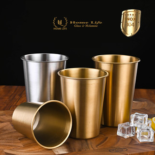 Cốc inox Hàn Quốc | Ly Inox 304 thích hợp sử dụng cho trẻ nhỏ - nhà hàng phong cách Hàn Quốc Nhật Bản ( Hàng có sẵn )