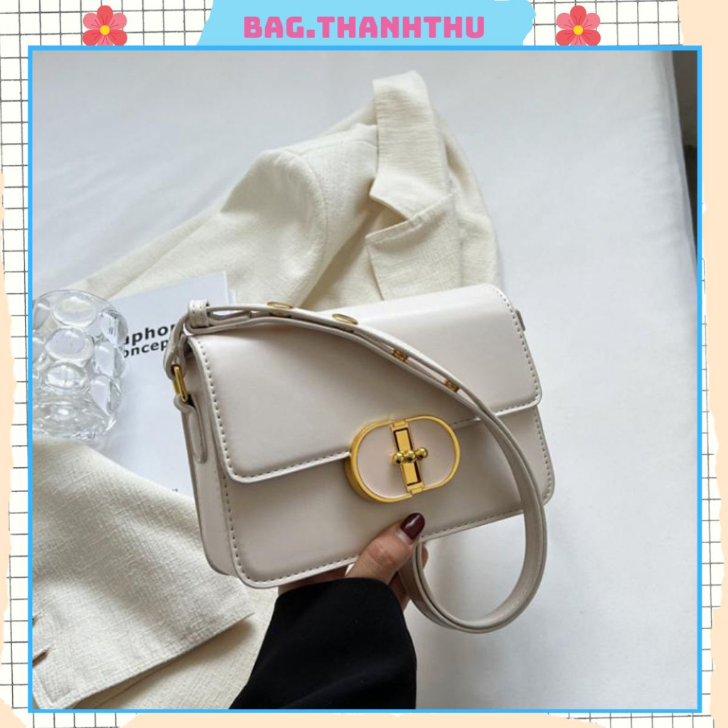 Túi xách nữ da đẹp túi túi đeo chéo Bag.thanhthu thiết kế khoá kính tròn sang chảnh 786