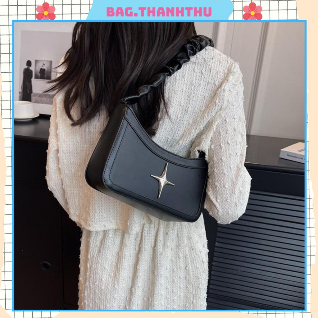 Túi xách nữ đẹp giá rẻ Bag.thanhthu túi kẹp nách đeo vai hoạ tiết ngôi sao 787