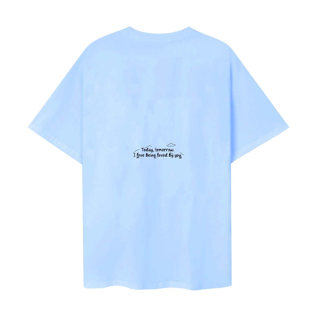 Áo thun unisex Loving Tee màu xanh- Basic tee ONISM