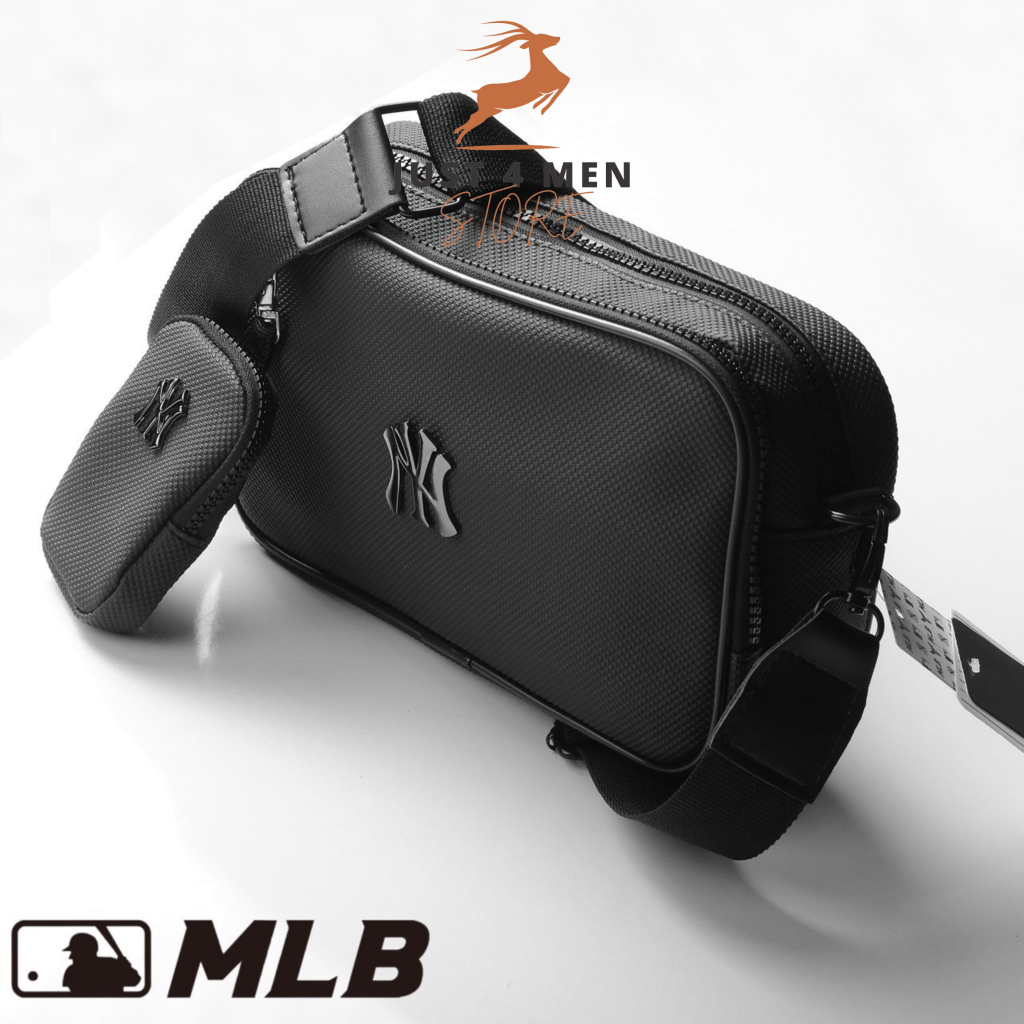 Túi Đeo Chéo Nam MLB Thời Trang Cao Cấp Chất Liệu Polyste Chống Nước Size 24Cm*15cm*7Cm