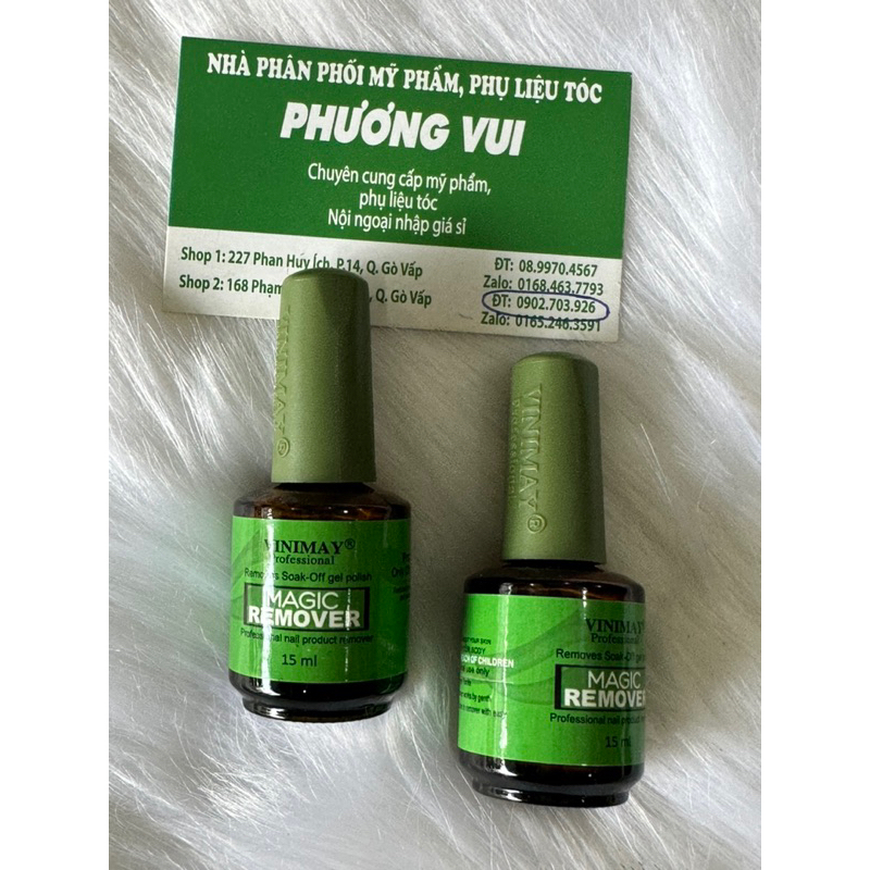 Nước Phá GEL Móng Thần Thánh VINIMAY và famine 15ml không gây nóng rát  khi dính vào da mát  nhẹ an toàn cho mọi loại da