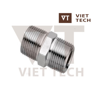 Kép ren inox 304 - hai đầu nối ren ngoài inox 304