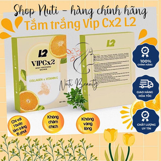 TẮM TRẮNG VIP L2 tẩy tế bào giúp da mịn màng trắng hồng -NUTI