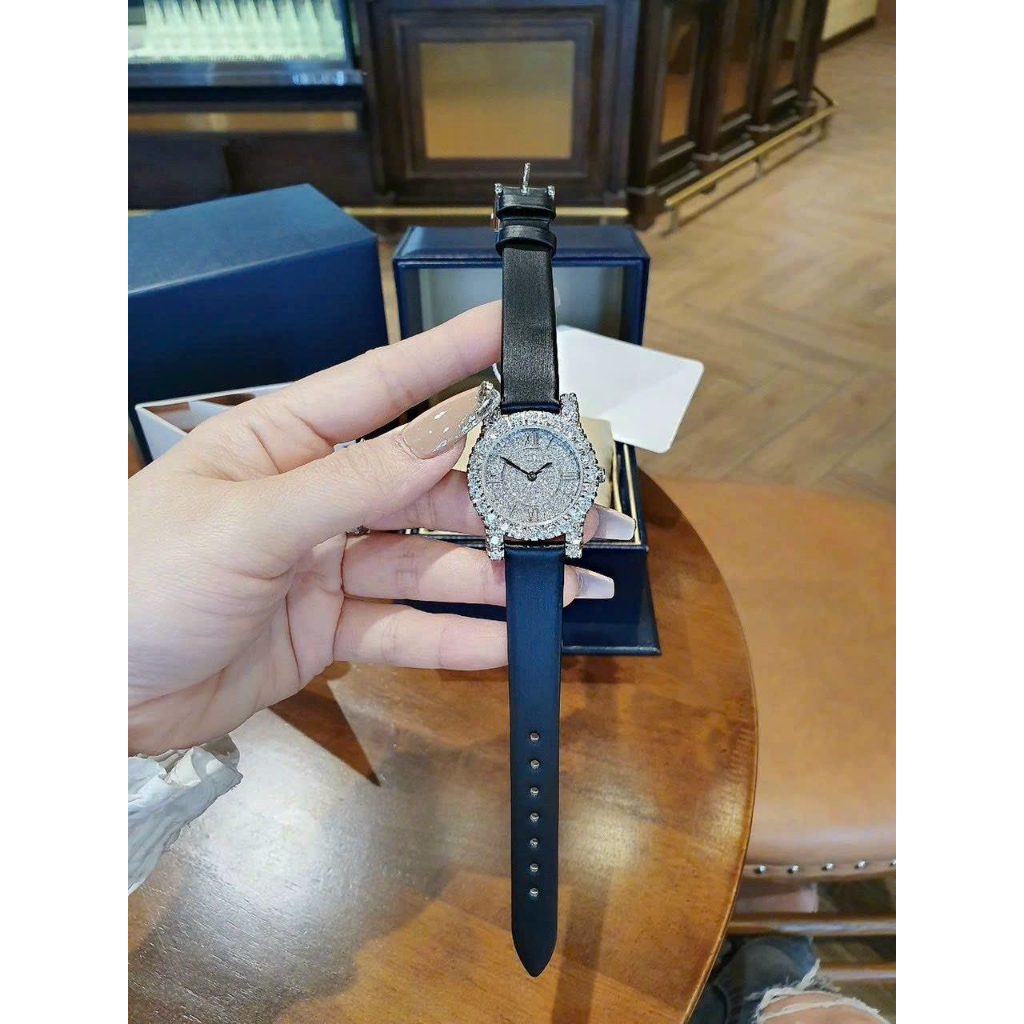 Đồng hồ nam nữ dây da TB339 chống nước bảo hành