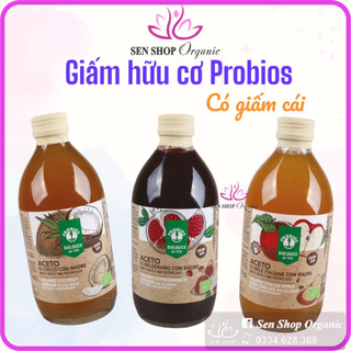 Giấm lựu - giấm táo - giấm dừa hữu cơ probios - 500ml