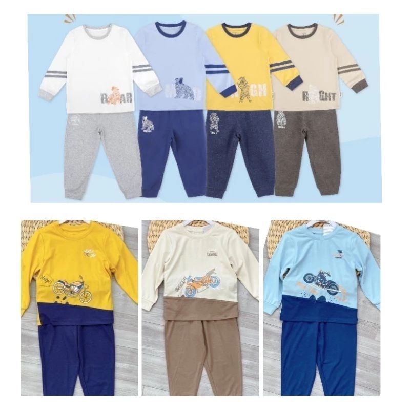 (Sale size 2Y, 3Y) Bộ dài tay bé trai Dokma 2Y, 3Y cho bé 11-14kg