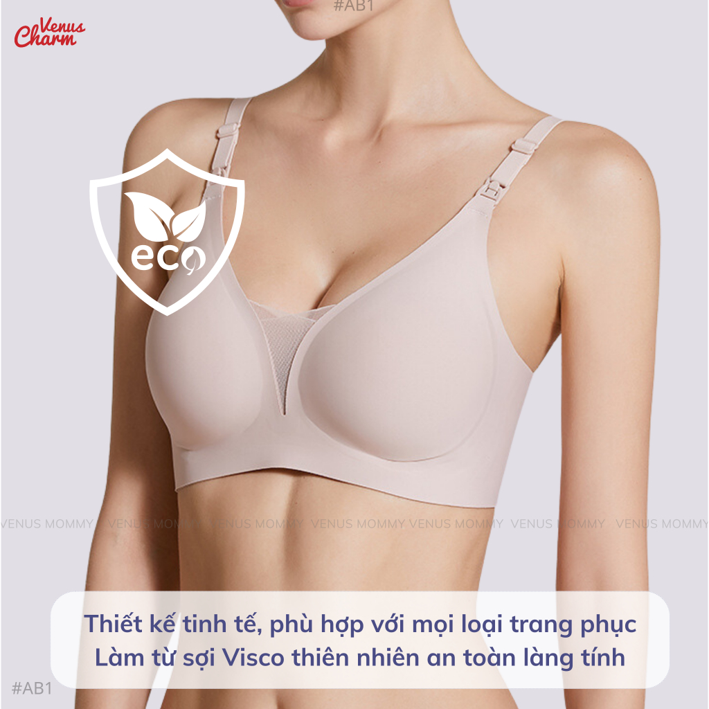 Áo lót bầu chiết xuất từ đậu nành siêu mỏng nhẹ lành tính Venus Charm W116