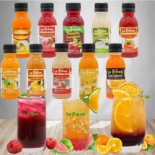 Nước cốt trái cây nguyên chất lafresh chai 100ml đủ vị - nguyên liệu pha chế nước trái cây
