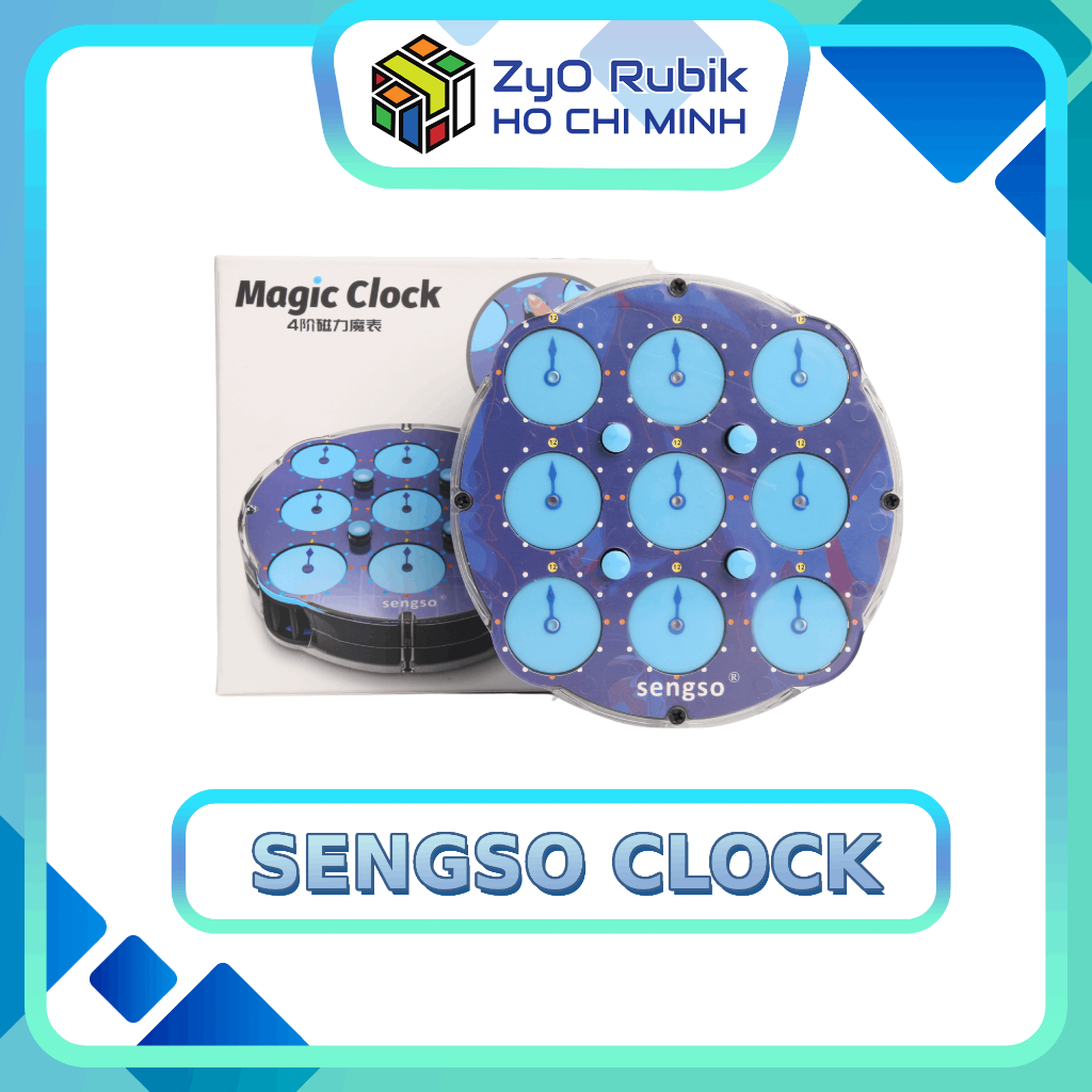 Rubik Nam Châm - Sengso Clock - Đồ Chơi Phát Triển Trí Tuệ - Zyo Rubik Hồ Chí Minh