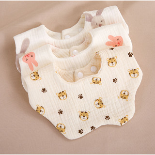 Yếm xoay tròn 306 độ hãng Muslin cho bé cao cấp hình hoa