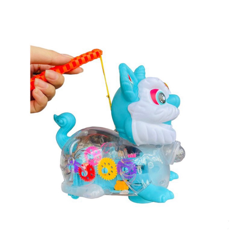 Lồng đèn trung thu Lân sẵn pin 25×18 đồ chơi trung thu